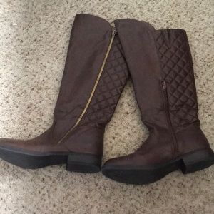 Tall brown boots